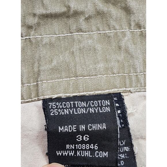 KUHL Shorts Mens 36 Mountain Cargo Rugged Hiking Tactical Utility Vintage Patina - Picture 3 of 16